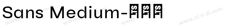 Sans Medium字体转换